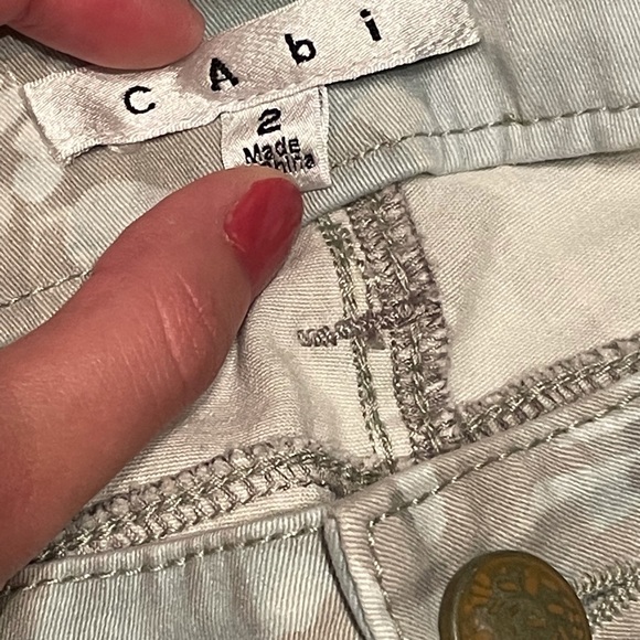 CAbi Paradise Palm Print Cropped Skinny Jean - Picture 8 of 8